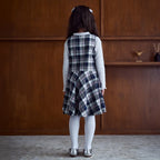 Glitter Stripe Mock-Neck Long-Sleeved T-Shirt