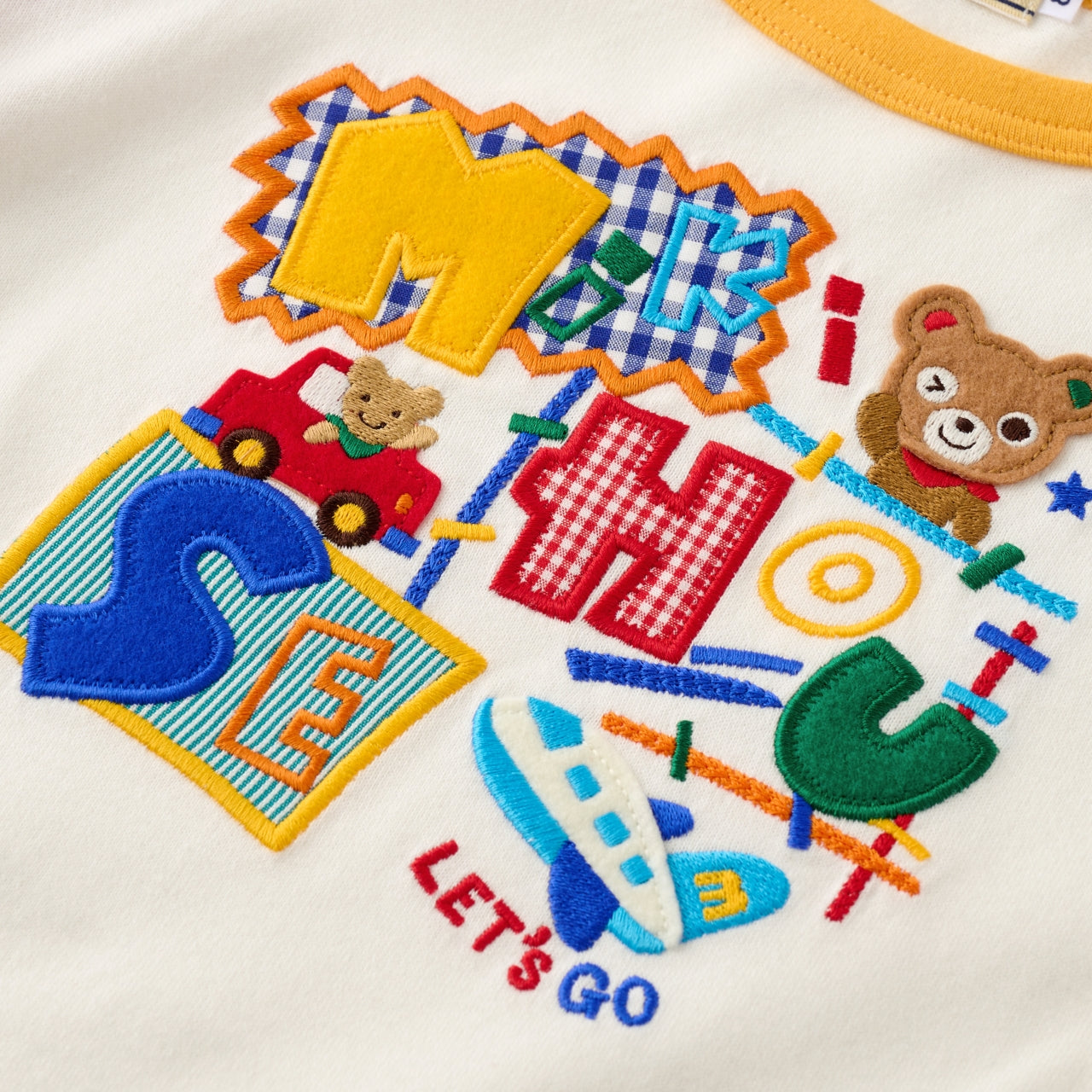Pucchi Car Motif Long-Sleeved T-Shirt