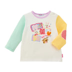Usako Appliqué Colour-Block Long-Sleeved T-Shirt