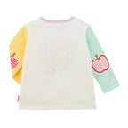 Usako Appliqué Colour-Block Long-Sleeved T-Shirt