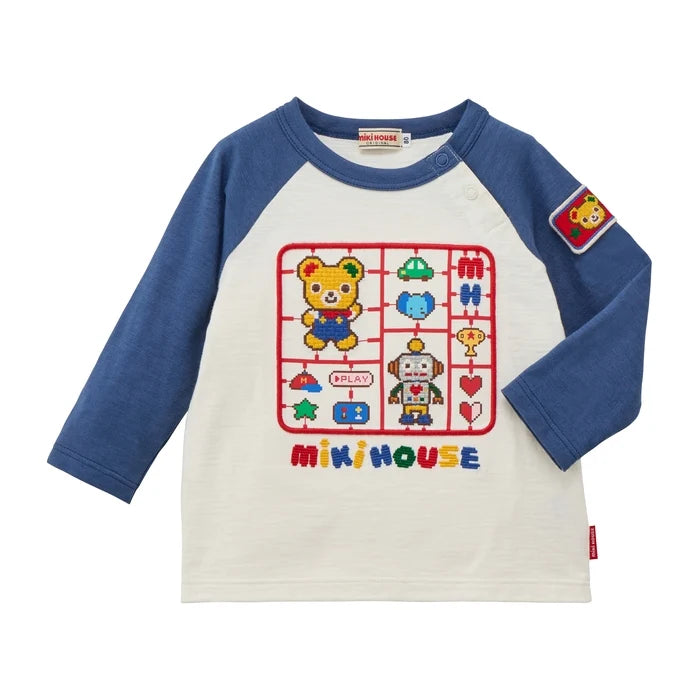 Retro Game Long-Sleeved Raglan T-Shirt