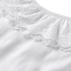 Lace Collar Long-Sleeve Blouse