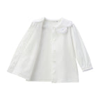 Elegant White Blouse with Delicate Lace Details