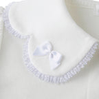 Elegant White Blouse with Delicate Lace Details