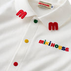Playful Logo Blouse – M Patch & Elbow Detail