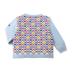 Car & Bear Monogram Wool-Blend Cardigan