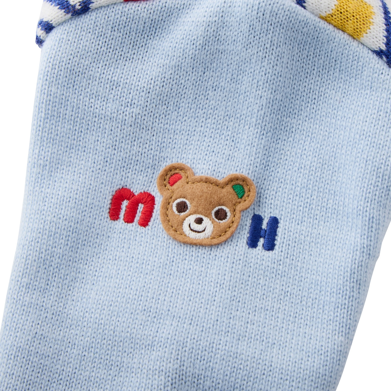 Car & Bear Monogram Wool-Blend Cardigan