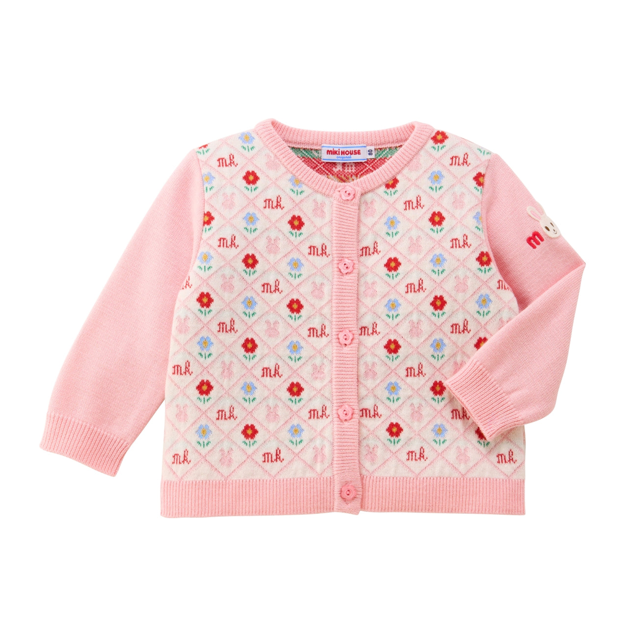 Rabbit & Flower Monogram Wool-Blend Cardigan
