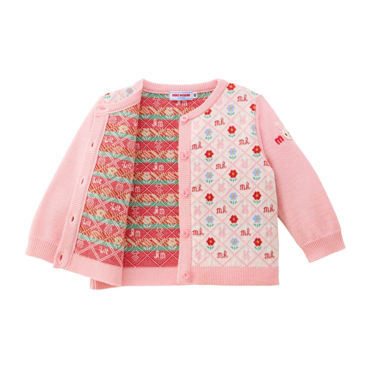 Rabbit & Flower Monogram Wool-Blend Cardigan