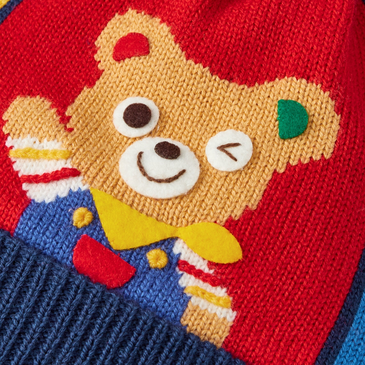 Festive MIKI HOUSE Friends Beanie