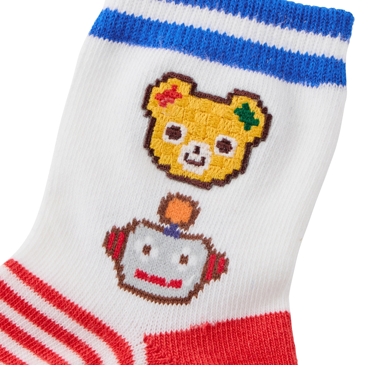 Retro Game Motif Y-Heel Socks
