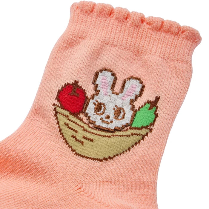 Retro Game Motif Y-Heel Socks