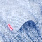 Chieco Saku Dewdrop Jewels Seersucker Ruffled Trousers
