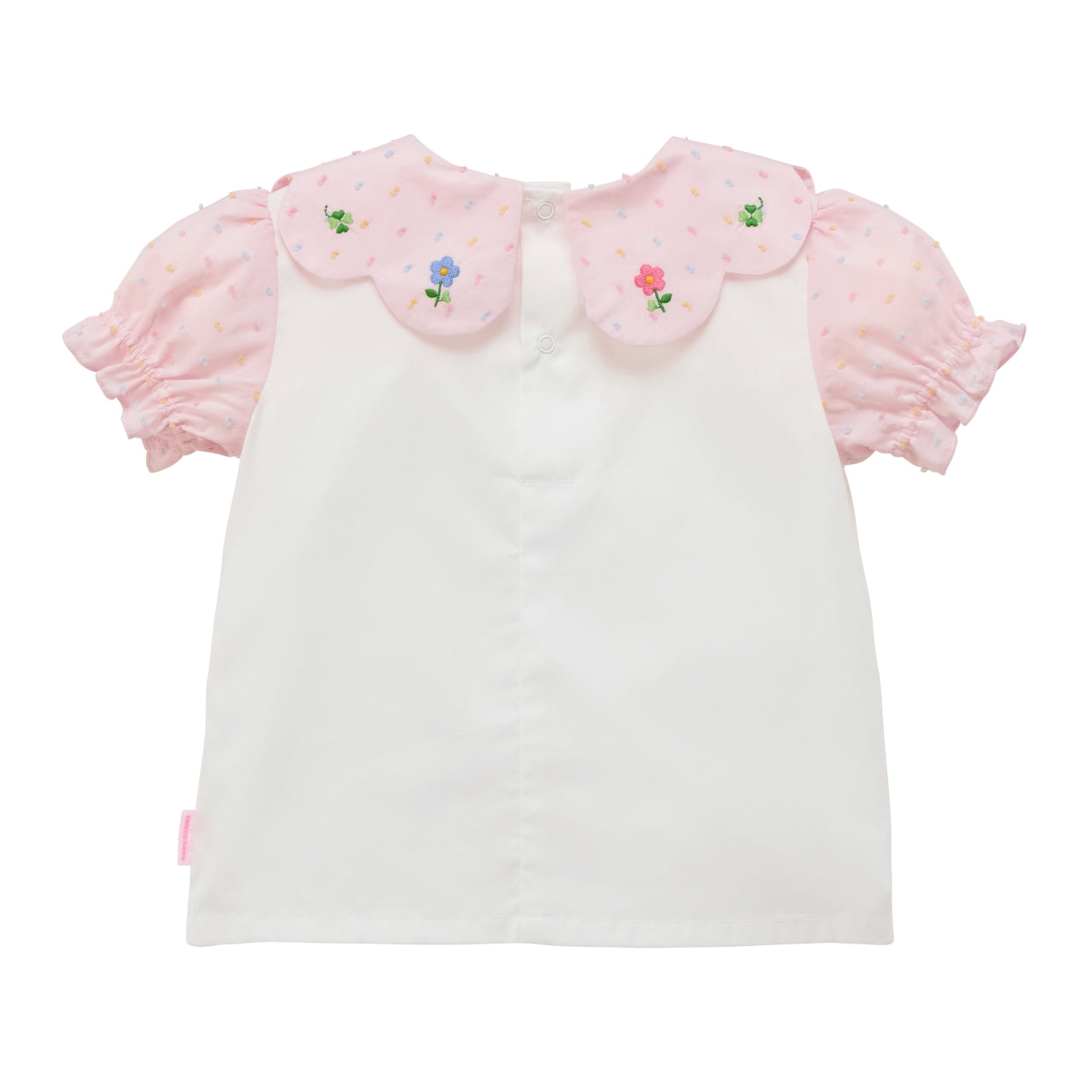 Chieco Saku Dewdrop Jewels Petal Collar Blouse