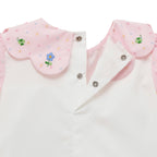 Chieco Saku Dewdrop Jewels Petal Collar Blouse