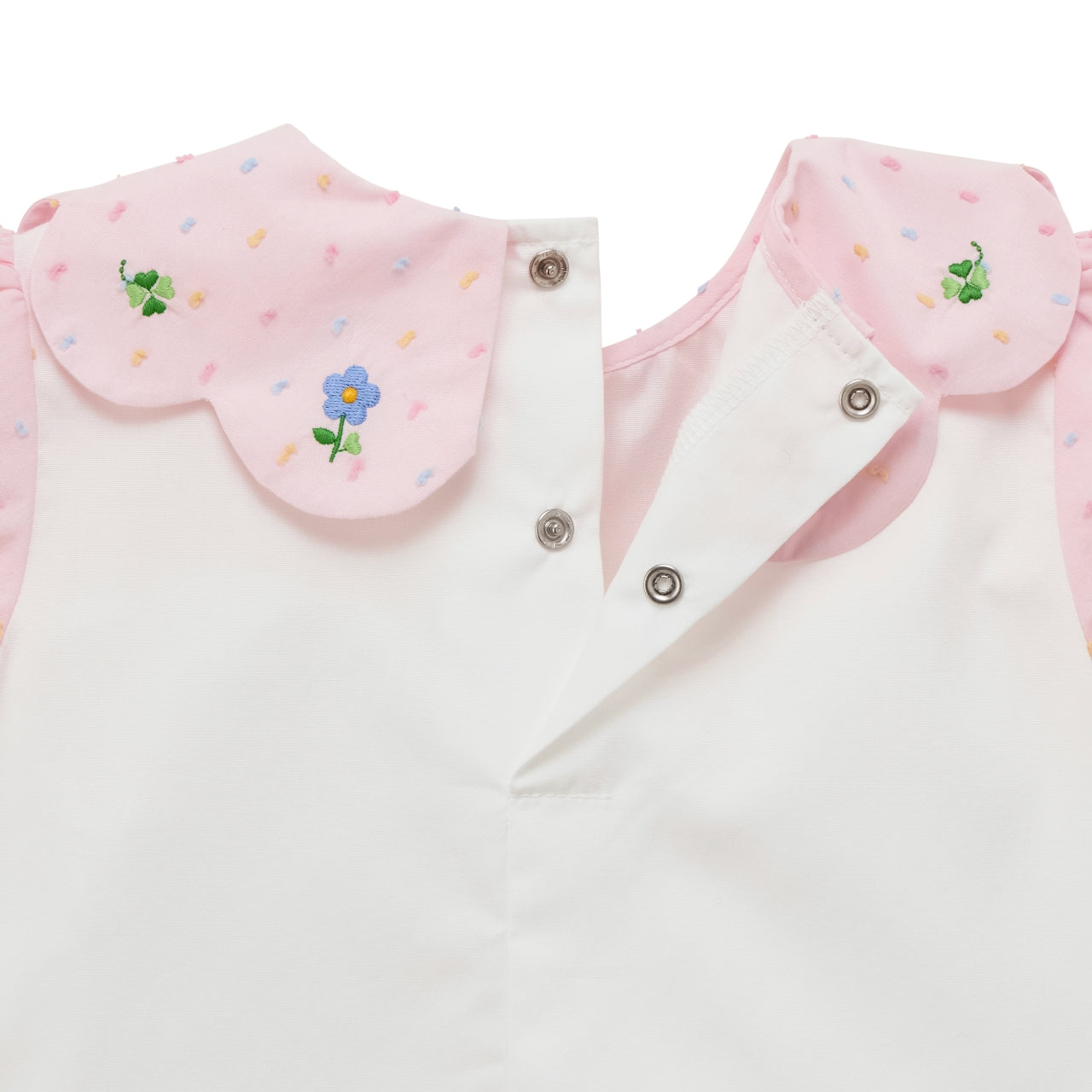 Chieco Saku Dewdrop Jewels Petal Collar Blouse