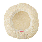 Chieco Saku Gingham Bow Straw Hat