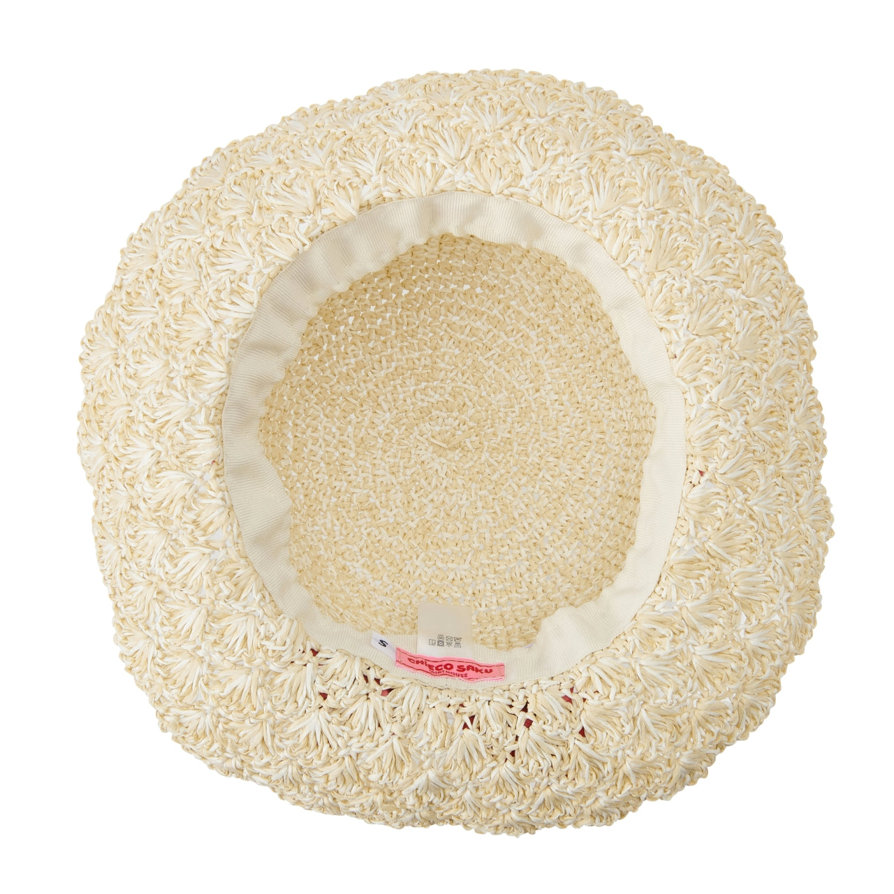 Chieco Saku Gingham Bow Straw Hat