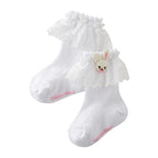 Chieco Saku Clover Eyelet Lace Socks