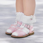 Chieco Saku Clover Eyelet Lace Socks