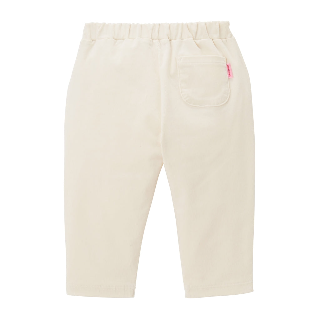 Cosy Retro Corduroy Trousers with Apple Appliques
