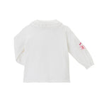 Chieco's Lace-Trimmed Cotton Blouse