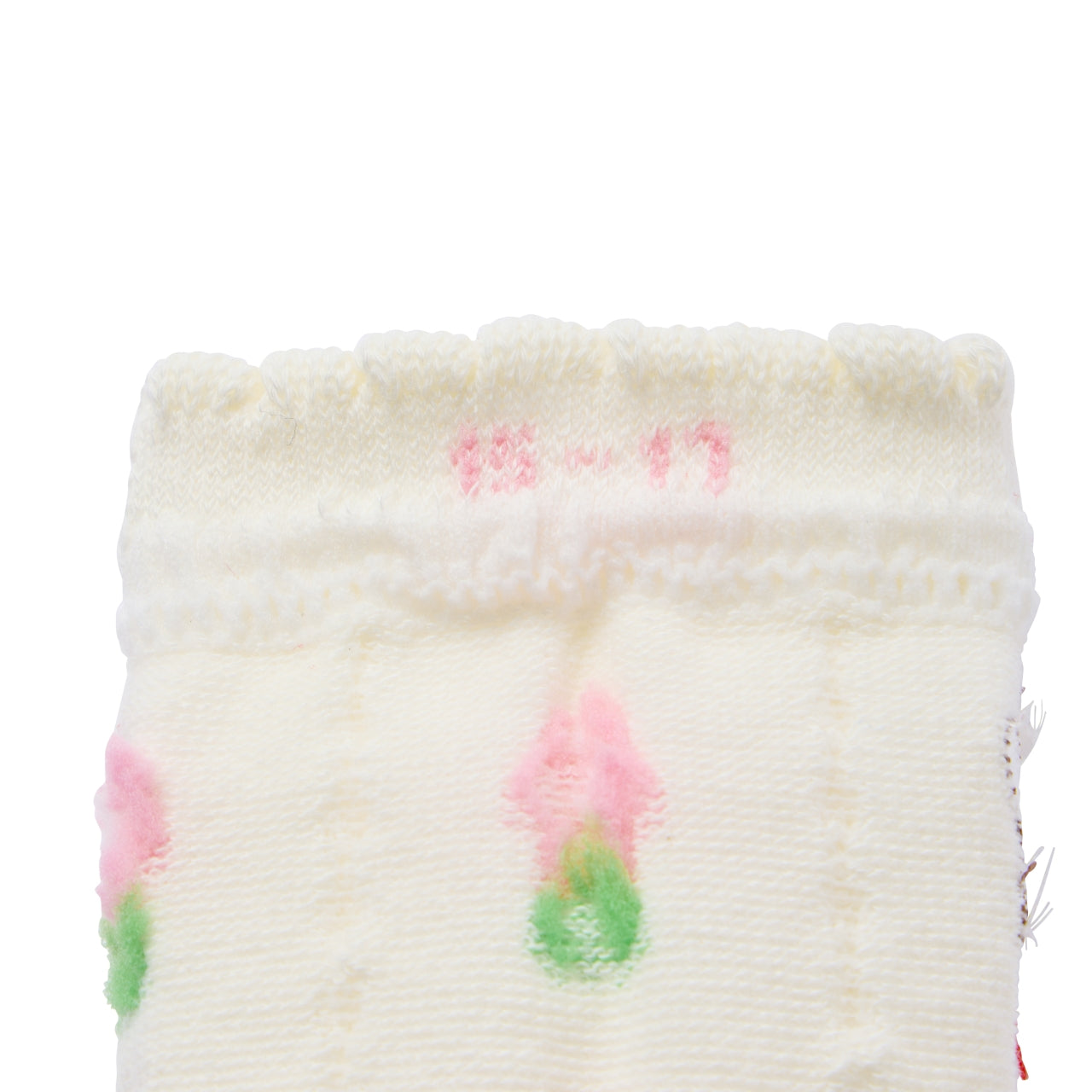 Chieco Saku Crystal Bead Collection Floral Frill Socks