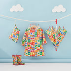 Pucchi Colour-Block Rain Coat