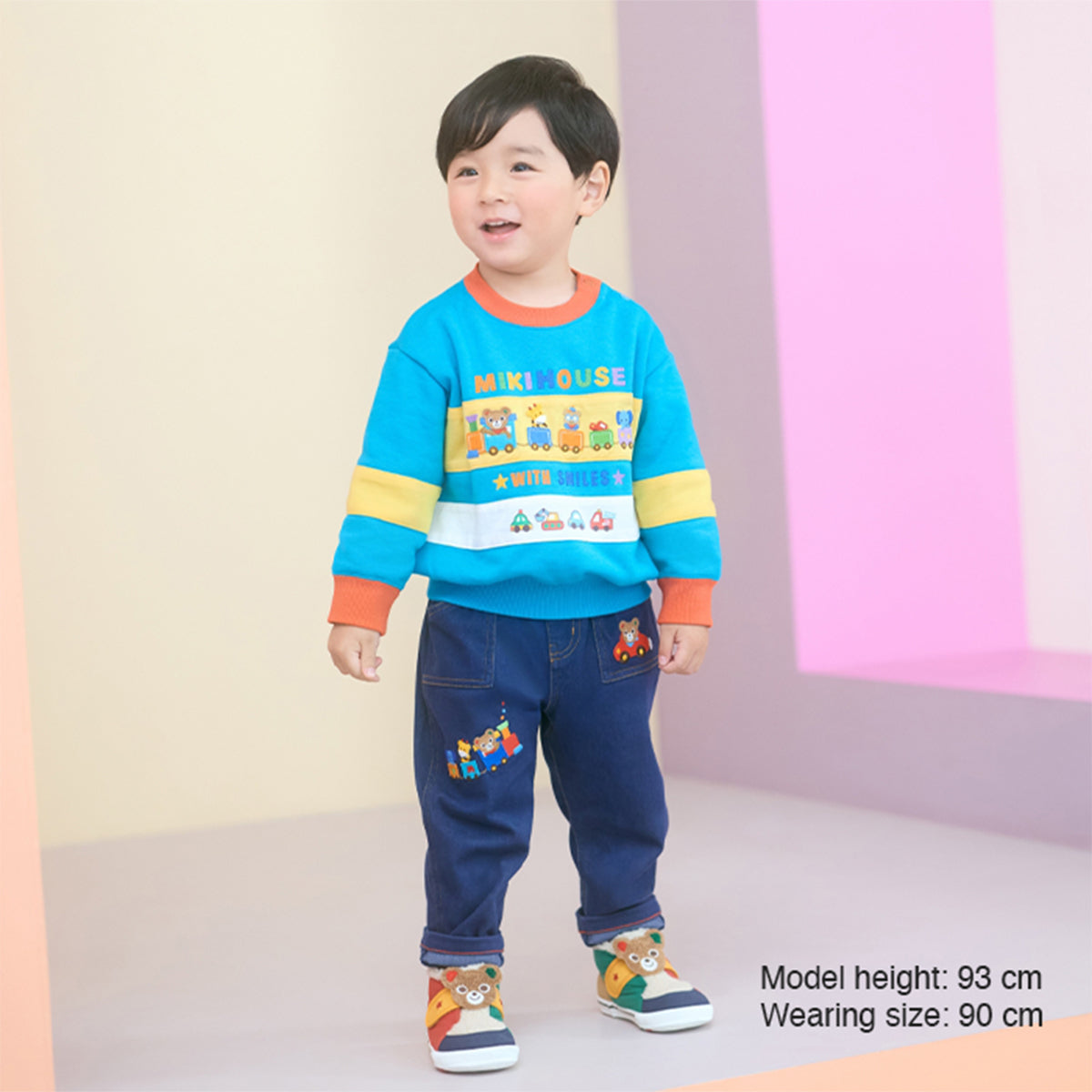 Pucchi & Friends Vehicle Appliqué Stretch Trousers