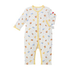 Pucchi & Car Print Front-Opening Baby Bodysuit
