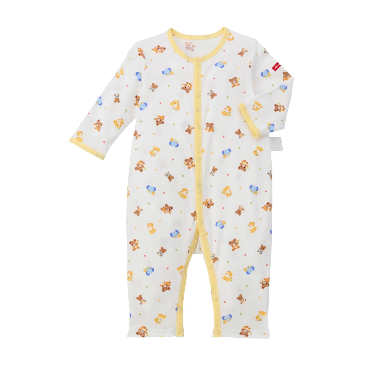Pucchi & Car Print Front-Opening Baby Bodysuit