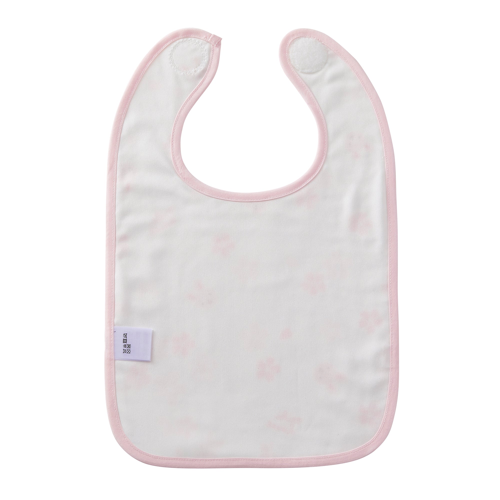 Double Weave Gauze Bib with Lining - Cherry blossom motif