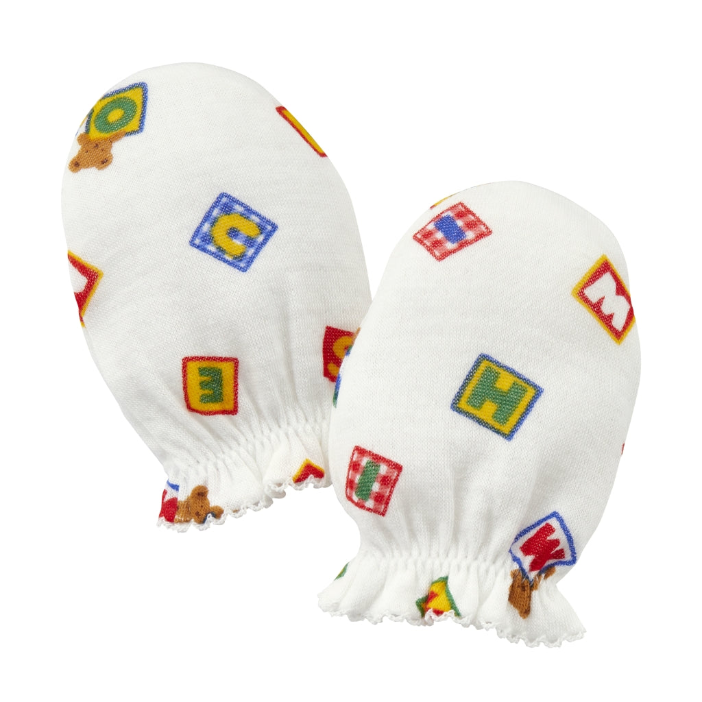 PureVeil Baby Mittens - Multi-Dot & Block Logo