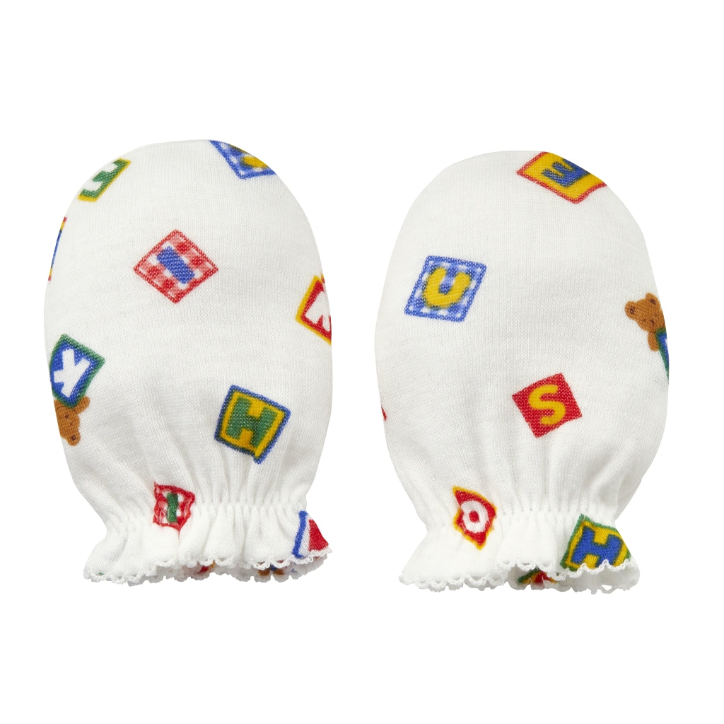 PureVeil Baby Mittens - Multi-Dot & Block Logo