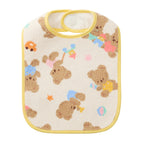 MIKI HOUSE Bear Large Chenille Weave Bib