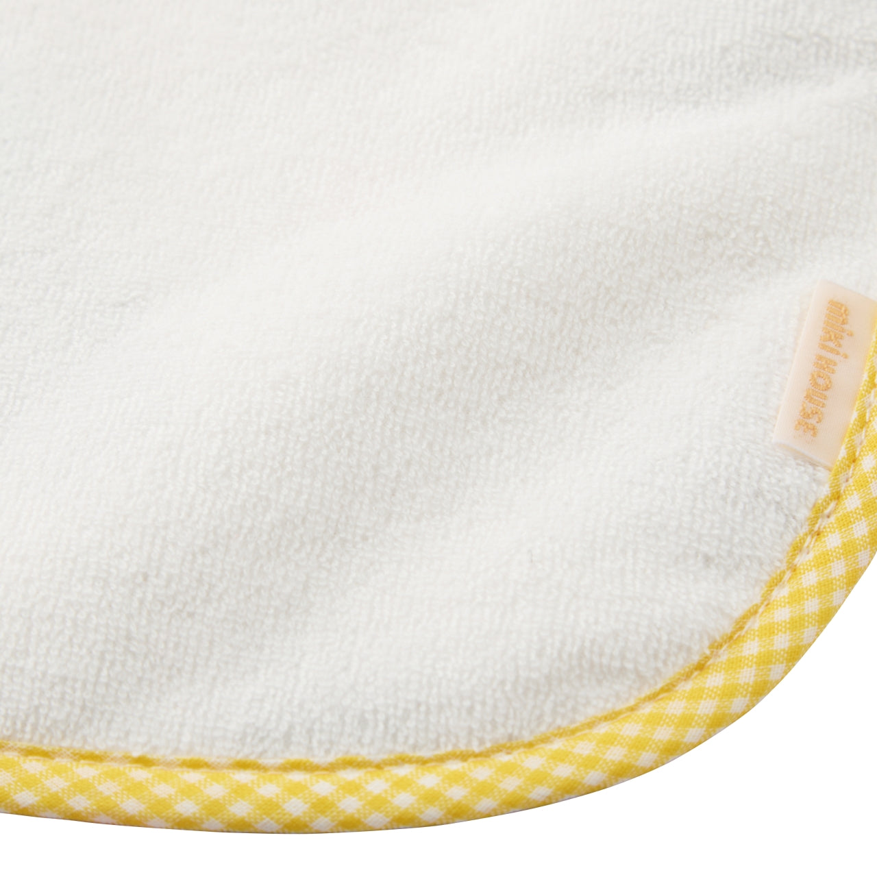 MIKI HOUSE Bear Large Chenille Weave Bib