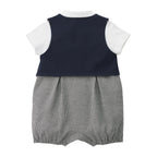 Tuxedo-Inspired Style Onesie for Summer