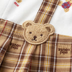 Retro Bear Suspenders Onesie