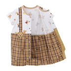 Retro Bear Suspenders Onesie