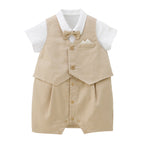 Tuxedo-Style Baby Formal Shortie Set