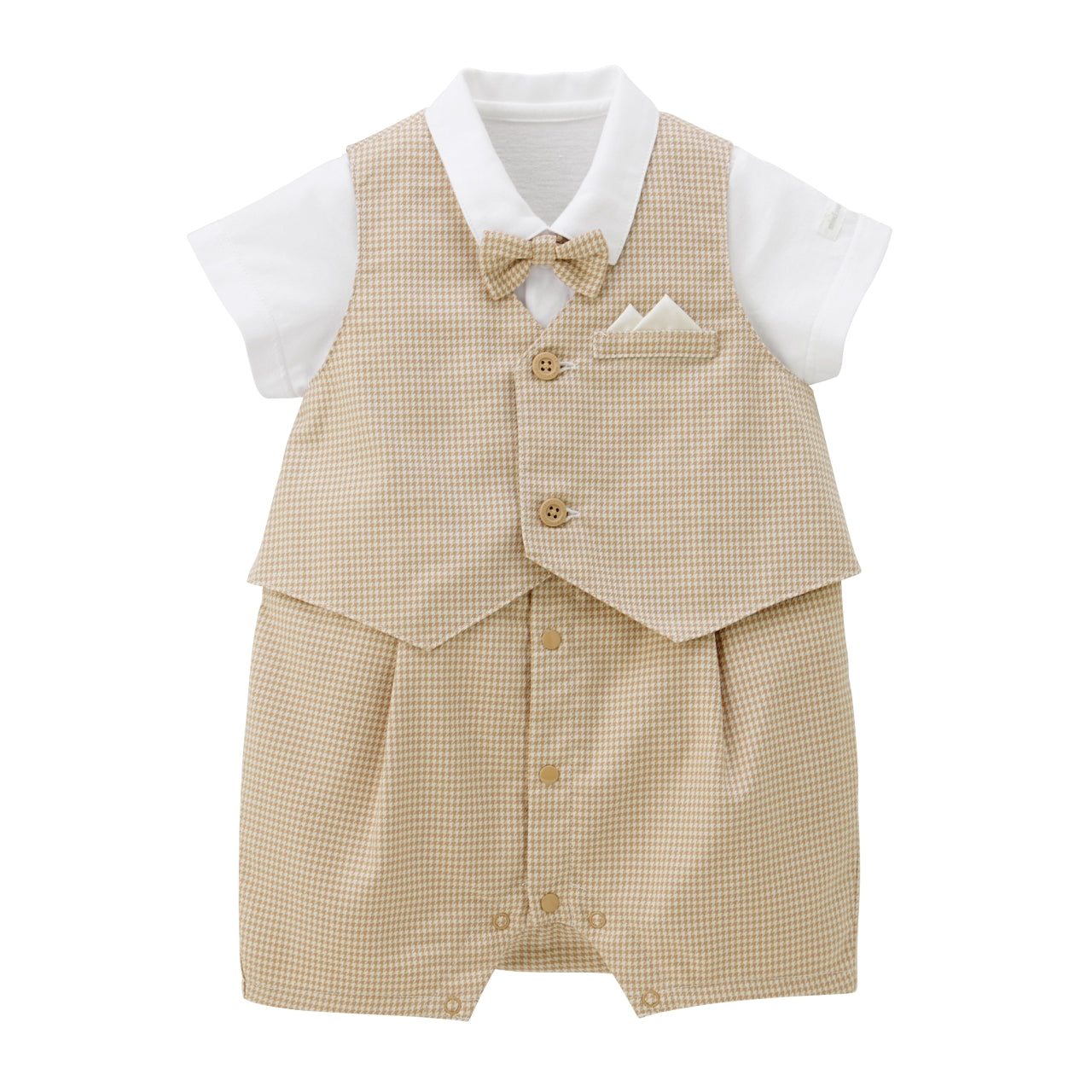 Tuxedo-Style Baby Formal Shortie Set