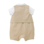 Tuxedo-Style Baby Formal Shortie Set