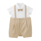 Tuxedo-Style Baby Formal Shortie Set