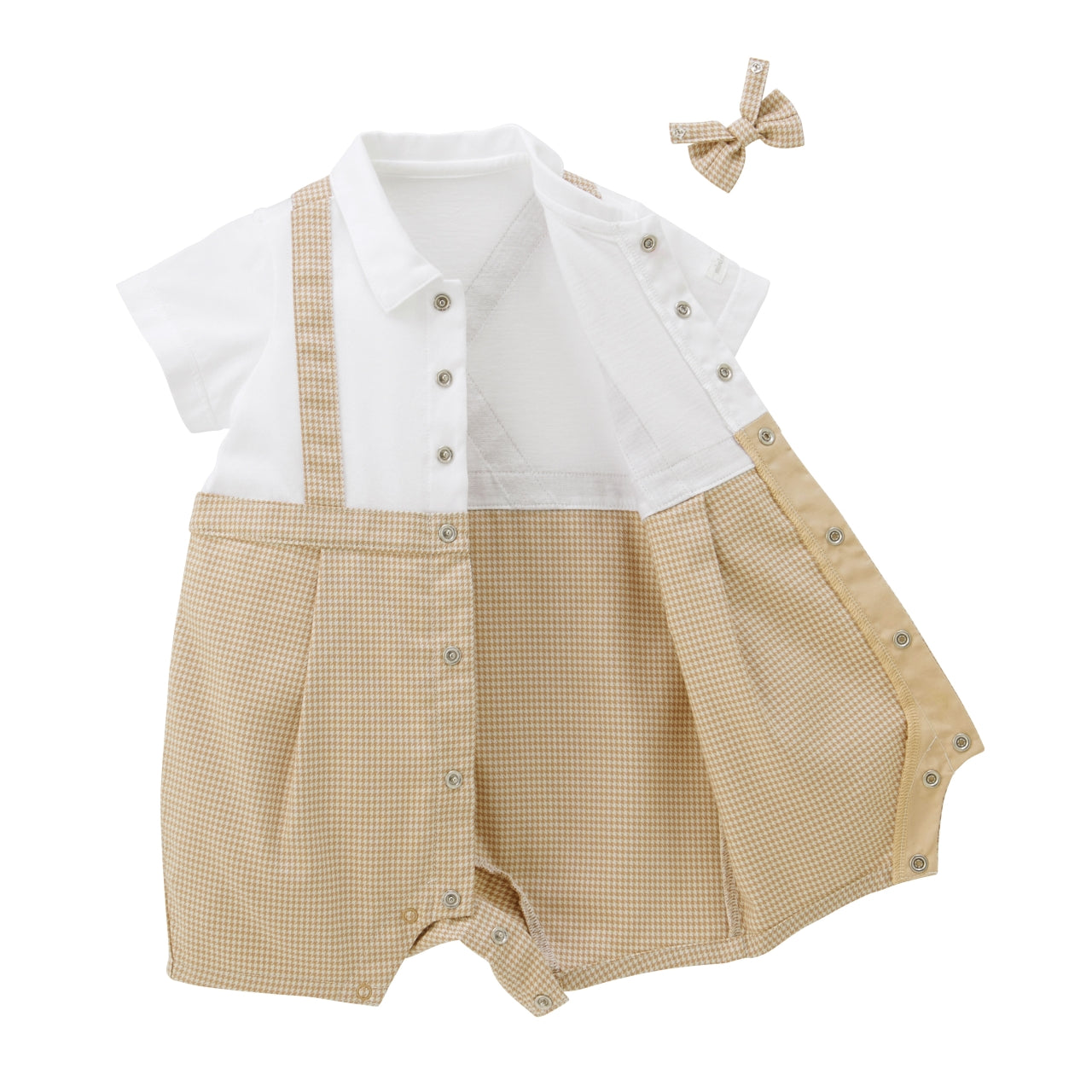 Tuxedo-Style Baby Formal Shortie Set