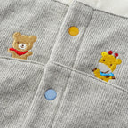 Animal Embroidery Layered-Style Coverall
