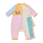 MIKI HOUSE Bear Double-Layer Cotton All-in-One