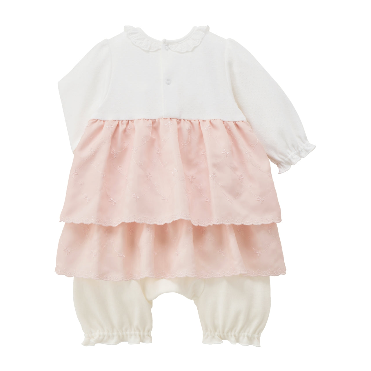 Baby Girls’ Embroidered Lace Occasion All-in-One