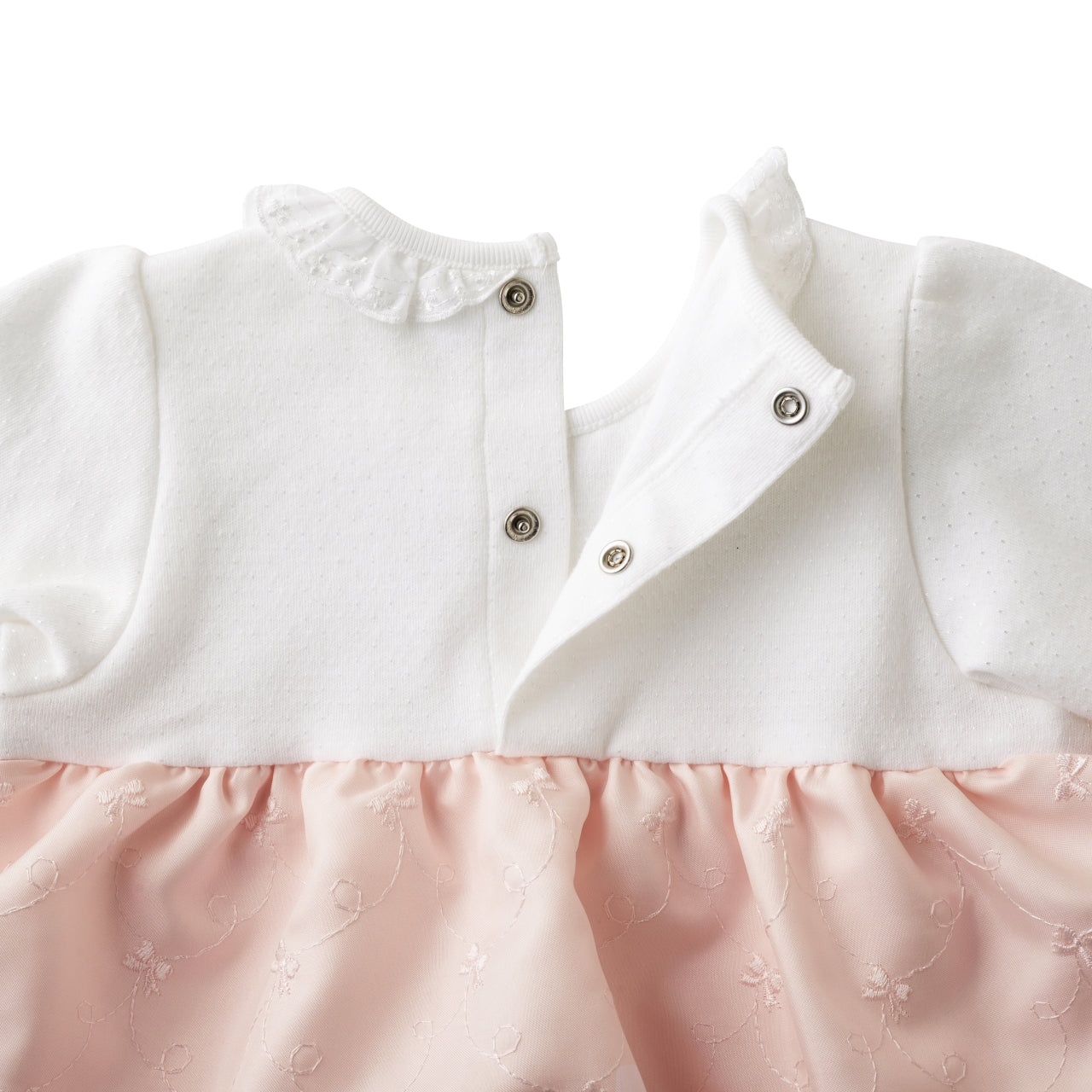 Baby Girls’ Embroidered Lace Occasion All-in-One