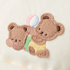 Bear-Ear Double-Layer Cotton Baby Hat (UV Protection)