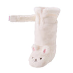 Long Microfur Bunny Booties